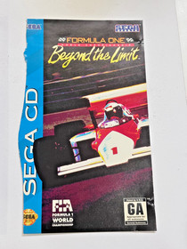 Formula One World Championship: Beyond the Limit (Sega CD, 1994) Partial Case!