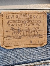 Vintage Levis Orange Tab Jeans Mens 36x32 Made In USA Light Wash Denim...