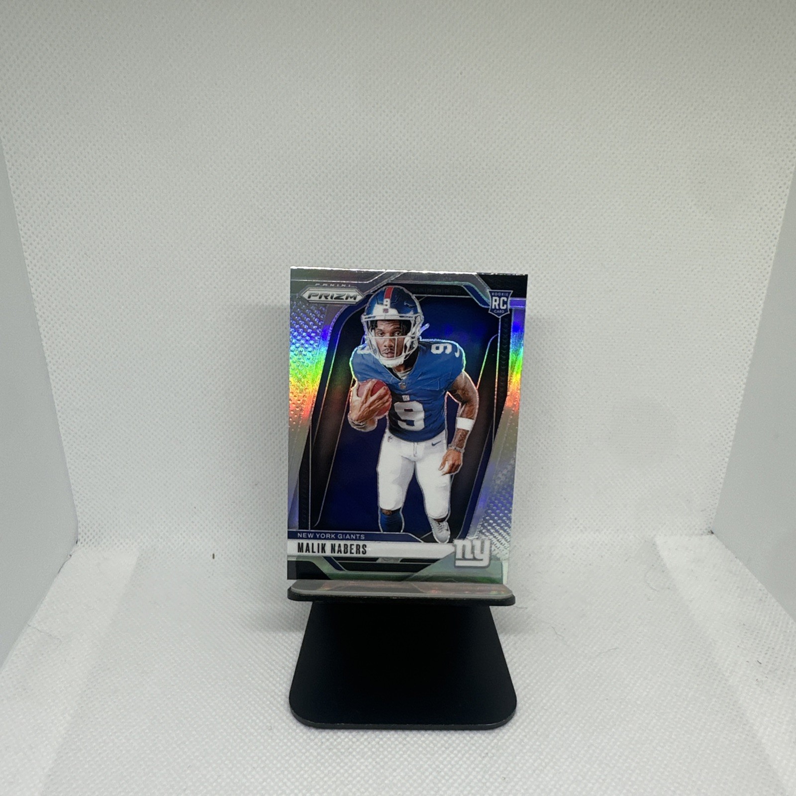 2024 Panini Prizm Malik Nabers Rookie Silver Image Variation #28 Giants ( RC )