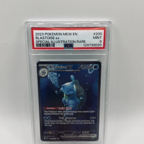 Blastoise ex MEW 200/165 SIR Pokemon 151 PSA 9