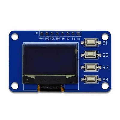 0.96 Inch OLED Display Module 12864 Screen Module with Matrix & 4 Key3916