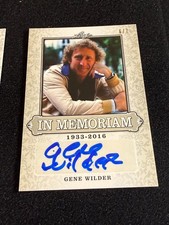 2017 Leaf Pop Century Autograph Auto In Memoriam Gene Wilder 6/7
