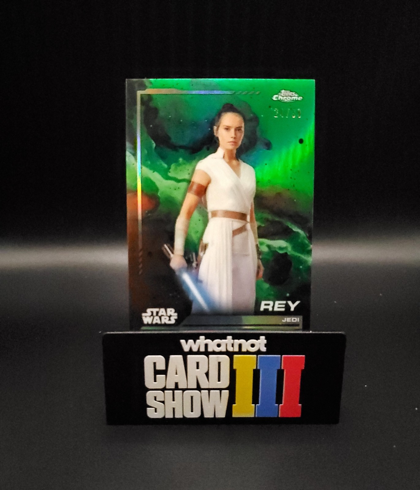 2024 Topps Chrome Star Wars - Rey Kashyyyk Green Refractor /99 #112