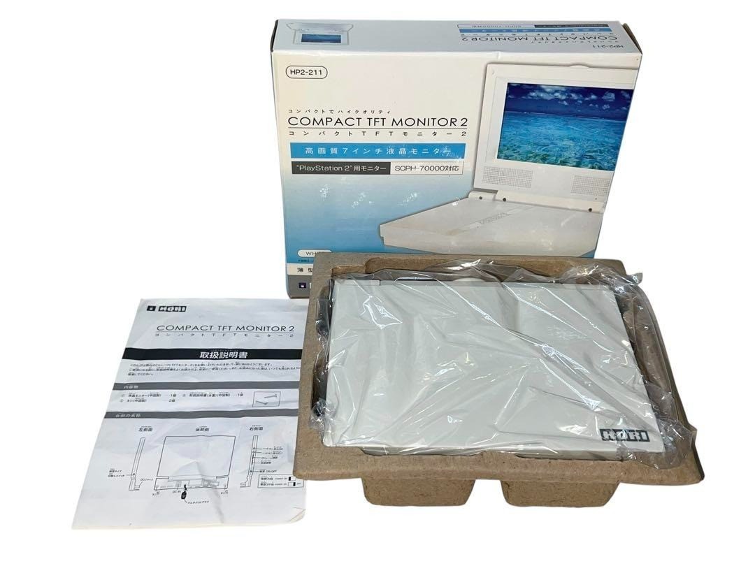 HORI HP2-211 Compact TFT Monitor 2 for PlayStation 2 Boxed Tested
