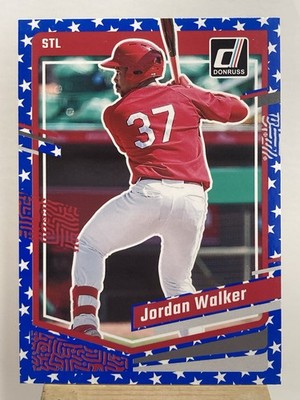 2023 Panini Donruss Baseball Jordan Walker Independence Day Parallel Cardinals￼￼