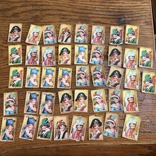 40+ Collection Of Vintage Die Cut Paper / Decals / Victorian Scraps Children