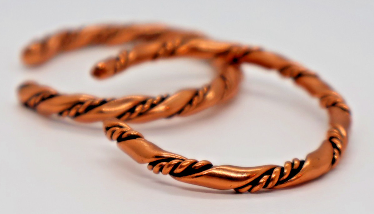 Vintage Solid Copper Bracelets - image 3