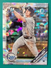 2019 Bowman 1st Jake Guenther Cracked Ice Chrome Refractor card #BDC-96 Baseball
