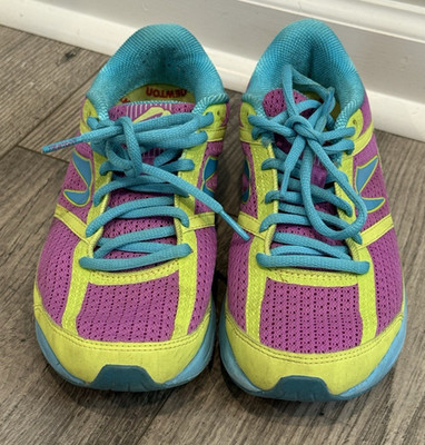 Women's Newton Energy NR Running Sneakers Shoes Size 7 Blue Purple Yellow 004413