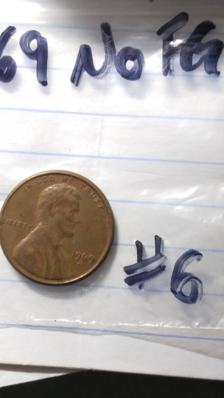 1969 Lincoln Memorial Small Cent No FG Error Denver Mint