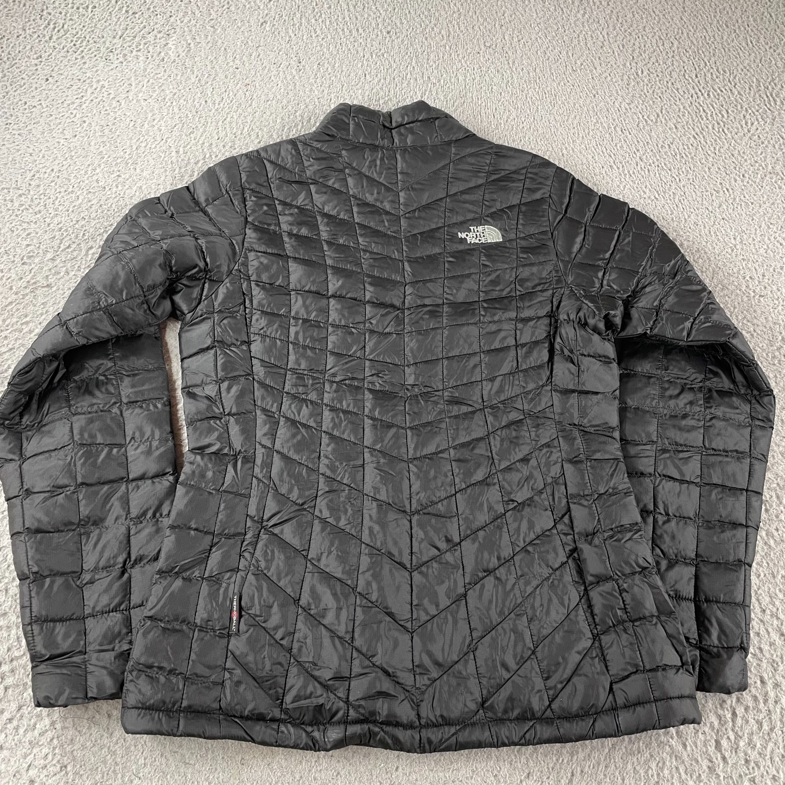 The North Face Jacket Womens Small Black ThermoBall Eco Quilted Puffer Full Zip