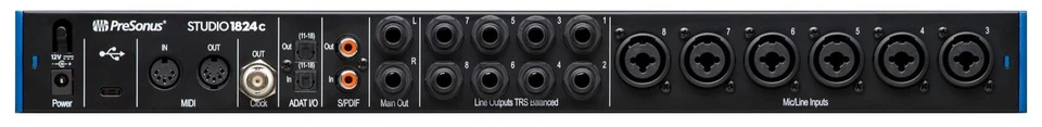 Presonus Studio 1824c USB C Audio Interface MIDI Mikrofon Monitor Aufnahme Mix - Bild 2 von 3