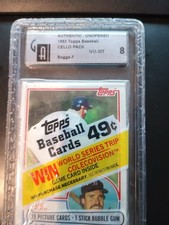 WADE BOGGS 1983 Topps Cello gai 8 Boston Red Sox Hall Of Fame MINT