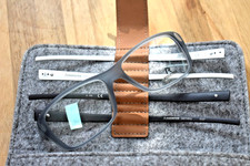 Rodenstock Black Eyeglasses interchangeable Aluminum RPX Germany 8013 A
