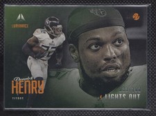 2021 Panini Luminance Lights Out Orange Derrick Henry 033/100 Tennessee Titans