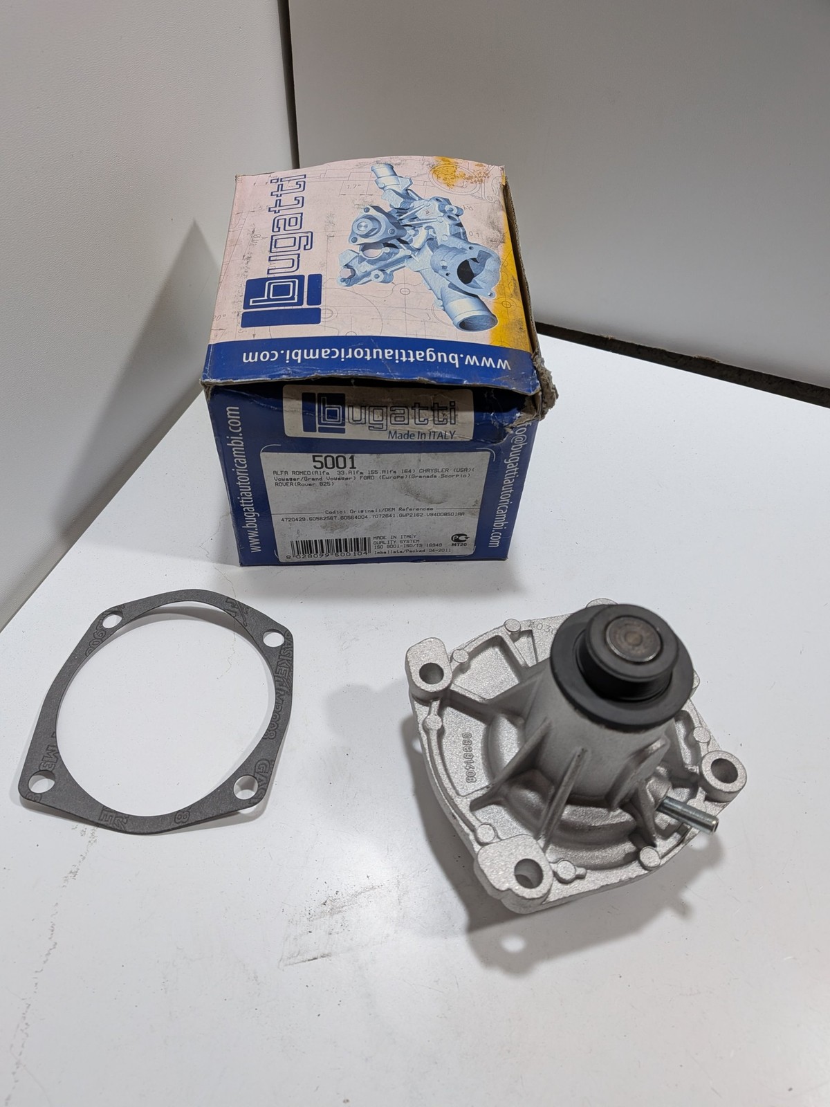 Pompe à eau Voyager II 2.5i turbine anti-corrosion débit régulé