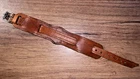 12mm brown leather handmade WW1 WW2 army officer trench watch bund strap band