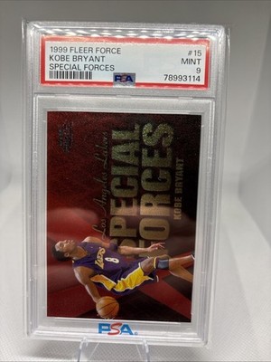 🏀 1999 Fleer Force Special Forces #15 Kobe Bryant PSA 9 🔥 | eBay