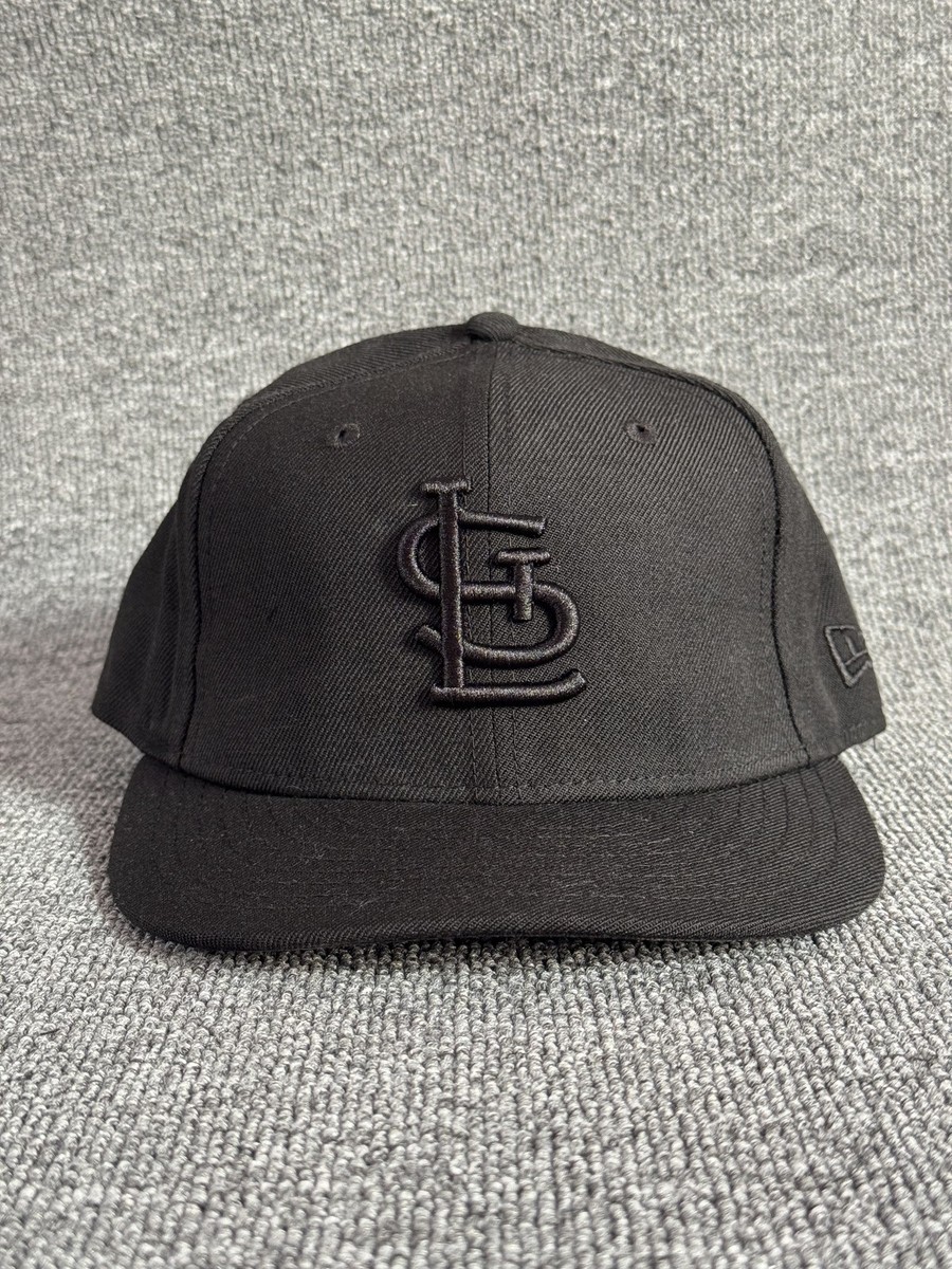 New Era St Louis Cardinals 9FIFTY Snapback Black Flat Brim Hat OS