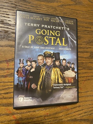 Going Postal (DVD, 2011 Terry Pratchett Discworld Charles Dance Satire Rare Oop