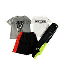 Nike Boys Athletic Clothing Lot of 4 Size XS 4 5 6 Dri-Fit Shirts Pants Shorts