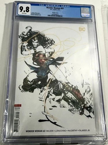 Wonder Woman #63 CGC 9.8 Kamone Shirahama Variant Cover Highest Graded (2019)