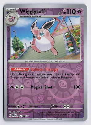 Wigglytuff - PAL #084/193 SV02: Paldea Evolved Reverse Holofoil NM