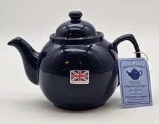 Genuine ADDERLEY COBALT  BETTY Red Clay Rockingham Glaze Tea Pot 4 Cp ~ England