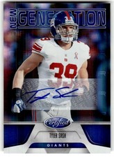 2011 Panini Certified Tyler Sash Mirror Blue Signatures #/100 Rookie #247 Auto