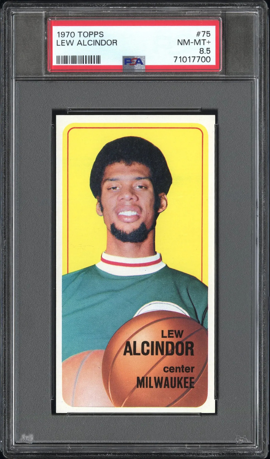 1970 Topps Lew Alcindor #75 PSA 8.5