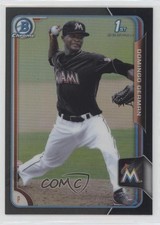 2015 Bowman Chrome Prospects Asia Exclusive Black Refractor Domingo German xs5