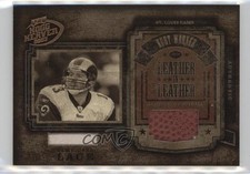 2003 Playoff Hogg Heaven Leather in Football and Lace 10/25 Kurt Warner HOF 4f5