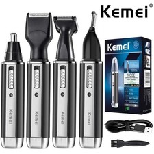 Kemei 4 in 1 Trimmer for Men Electric Nose and Ear Trimmer Rechargeable Trimmer