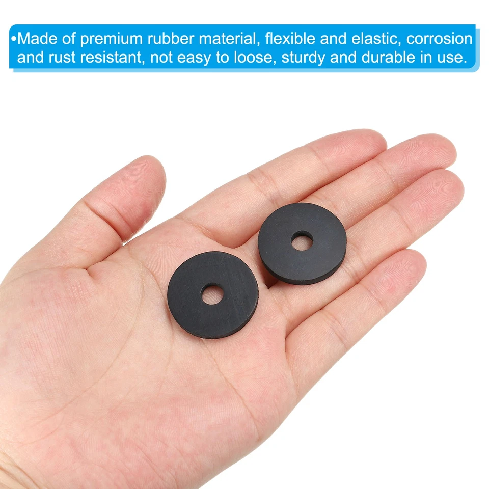 Guarnizioni in gomma,60 pezzi 1" OD x 1/4" ID x 1/8" spessore,per bulloni e viti - Immagine 4 di 4