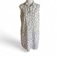 Tommy Hilfiger blue and white floral print dress Size M