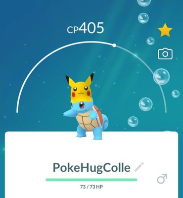  Squirtle Wearing Pikachu Visor Hat - Pokémon Go
