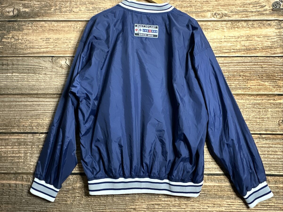 READ- Vintage Jerzees Windbreaker Men's Large Blue Nylon