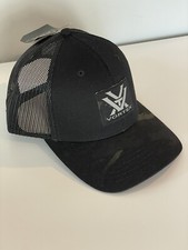 Vortex Optics Black Camo Mesh Snapback Adjustable Baseball Cap Hat NWT