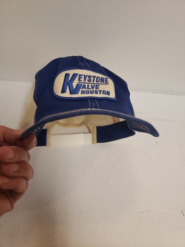 DE COLECCIÓN VÁLVULA KEYSTONE HOUSTON TX SOMBRERO DE CAMIONERO GORRA MALLA BROCA DE FLUJO POSTERIOR - Imagen 12 de 12