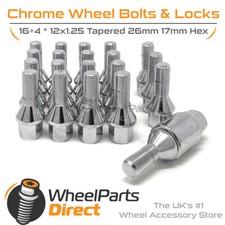 Radschrauben & Schlösser (16+4) 12x1,25 für Peugeot RCZ 09-15 auf Aftermarket Felgen