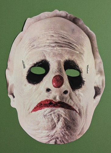 Falten der Clown Papiermaske - seltene Magnolienbilder Promo - Halloween Deko