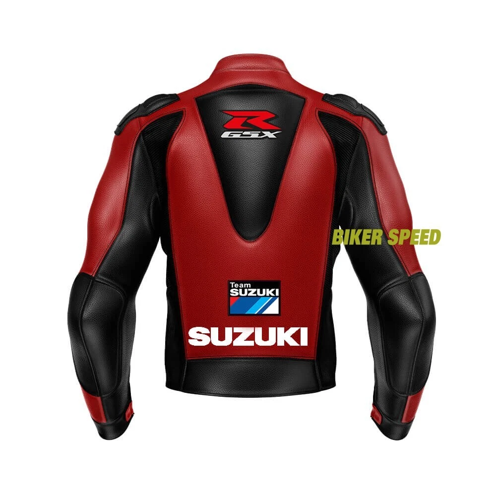 Team Suzuki GXSR Motul Motorbike Racing Sports Leather Jacket image 3
