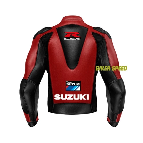 Team Suzuki GXSR Motul Motorbike Racing Sports Leather Jacket image 3