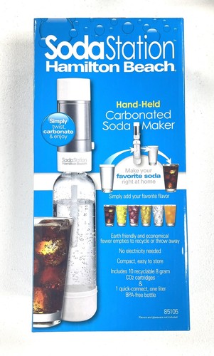 Soda Station Hamilton Beach Hand Held Carbonated Soda Maker 85105