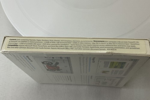 Apple iWork '09 (Retail) - Full Version for Mac MB942Z/A - Sealed - Afbeelding 4 van 5