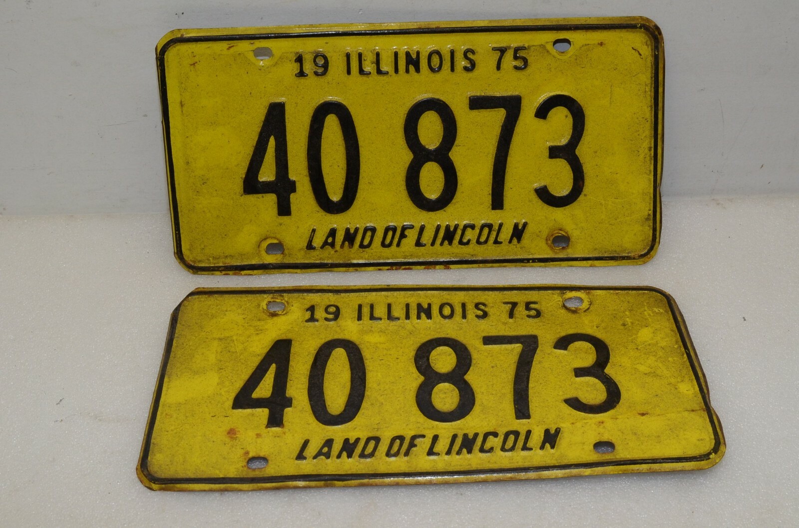 1975 Illinois license plates (40 873) Vintage License plates eBay