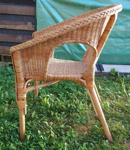 2 Stück IKEA AGEN Korbsessel Korbstuhl Sessel Stuhl Rattan Bambus WIE NEU - Bild 4 von 7