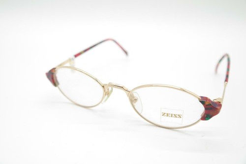Lunettes Vintage Zeiss 6608 4100 Or Multicolore Ovale Monture NOS - Picture 3 of 6