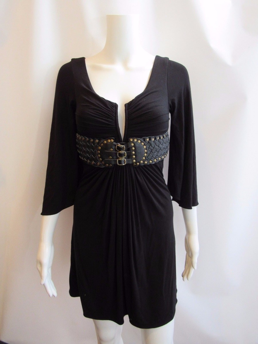 【関税・送料込】JOINT DRESS | BLACK WHISKEY Sky Brand Clothing Black Ruched Belted Dress Size XS | eBay