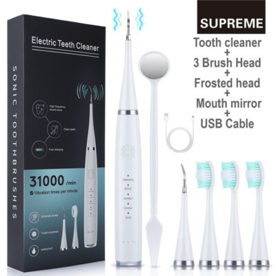 Ultrasonic Tooth Cleaner Electric Plaque Dental Calculus Remover Dental Cleaning